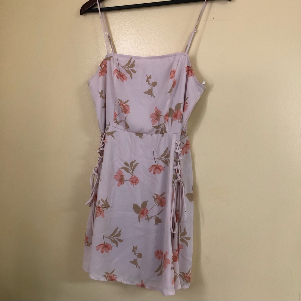 Lulus Floral Pink Mini Dress Size S